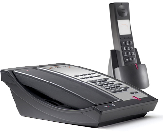 Telematrix 9600MWD DECT cordless phone single line 10 guest services buttons